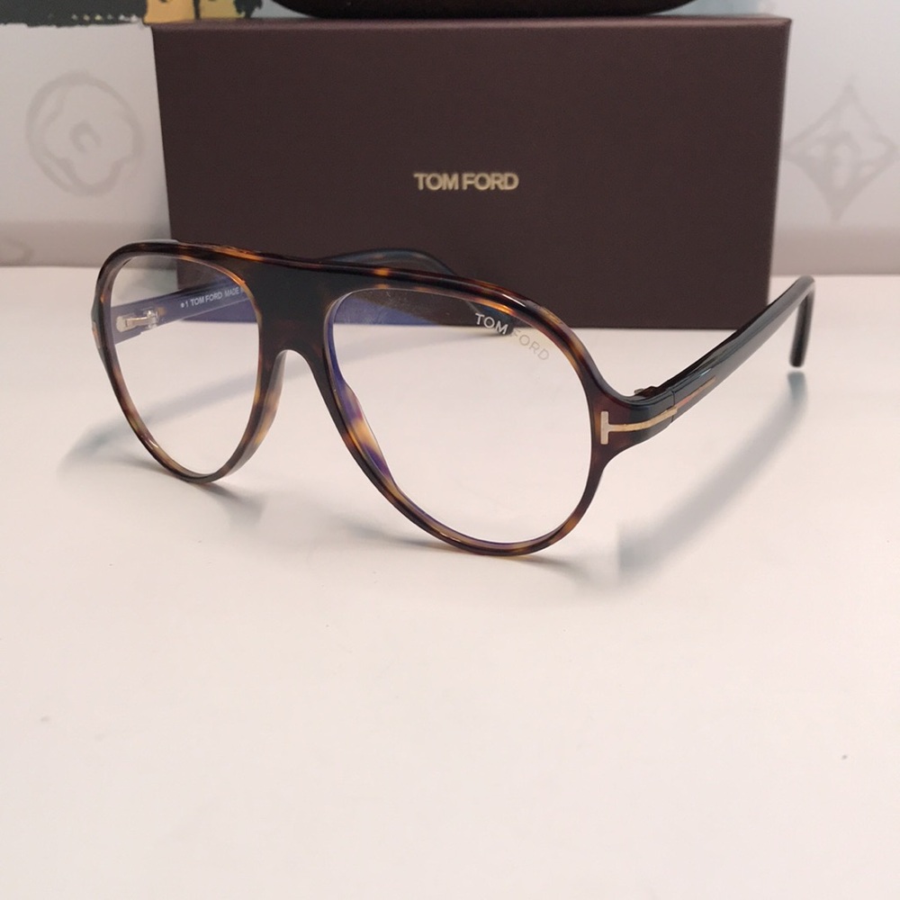 New Authentic Tom Ford TF5012 052 Tortoise Eyeglasses - Picture 3 of 13